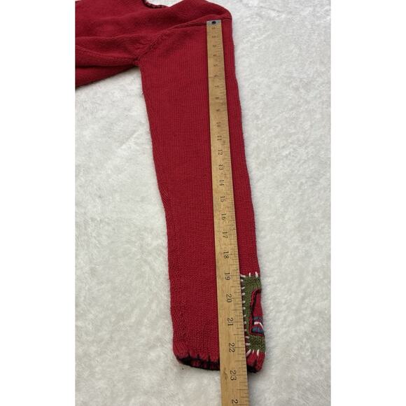 Vintage Rebecca Stone Women’s Small Christmas Holiday Sweater, Quilted Patchwork - Picture 9 of 12